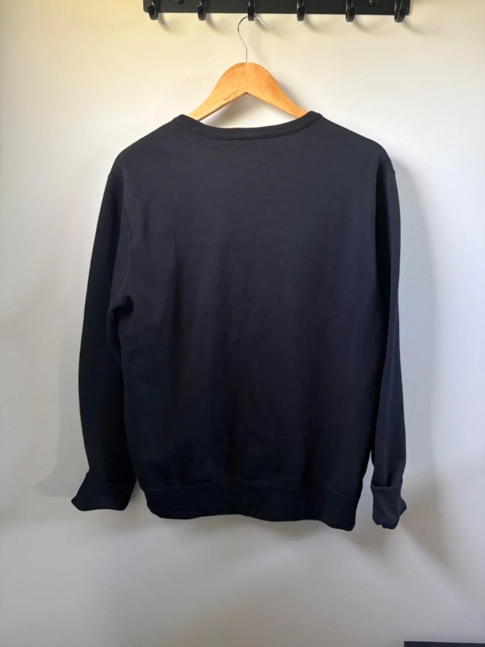 Polo Ralph Lauren Black Sweatshirt with Embroidered Camo Pony M